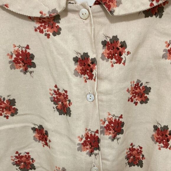 Girls Dress in Thin Whale Corduroy Long Sleeves Pale Pink Floral. Size 12. - Picture 7 of 9